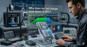 Why does my fast charger slow down at 80 percent